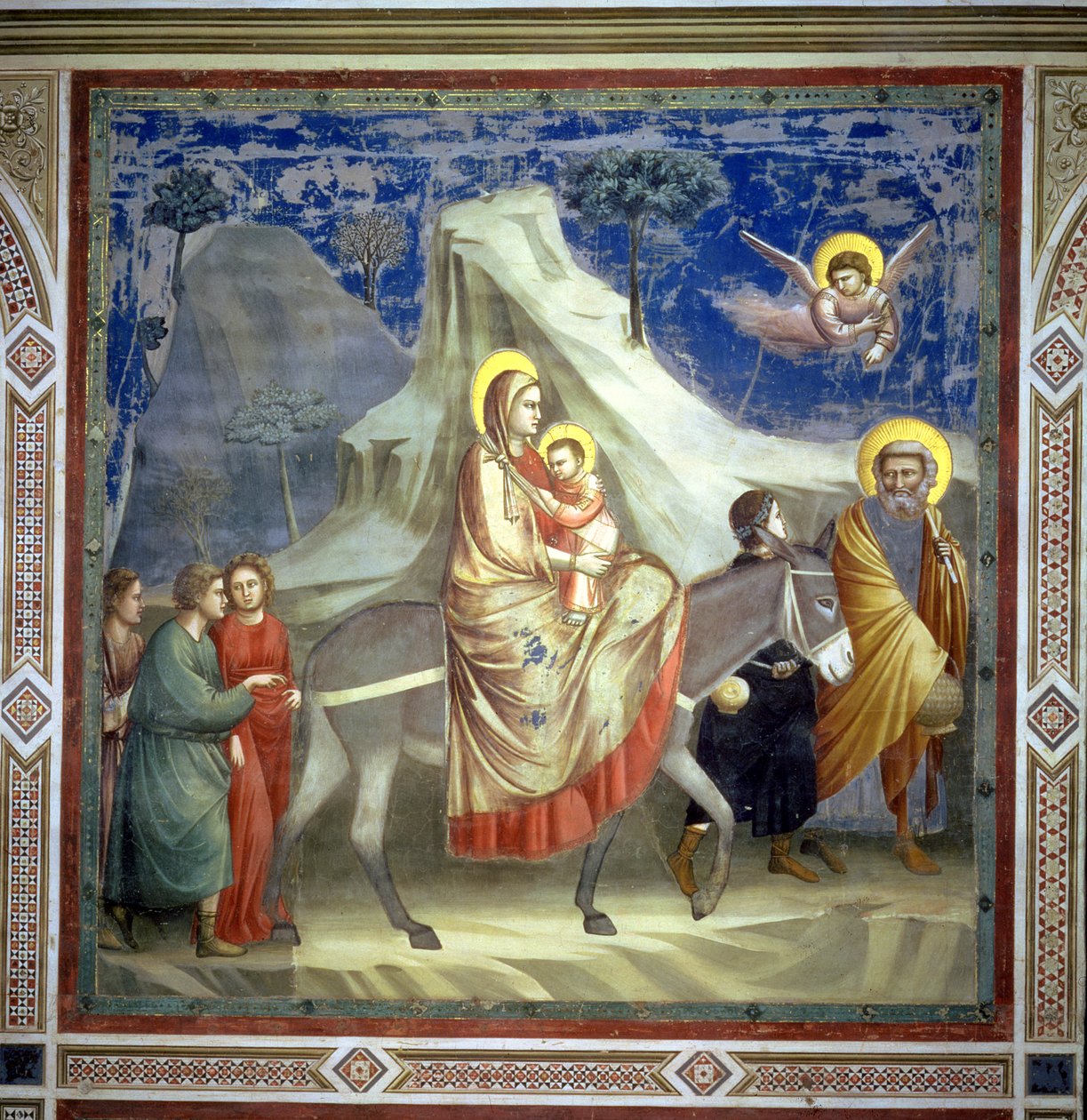Die Flucht nach Ägypten, ca. 1305 von Giotto di Bondone