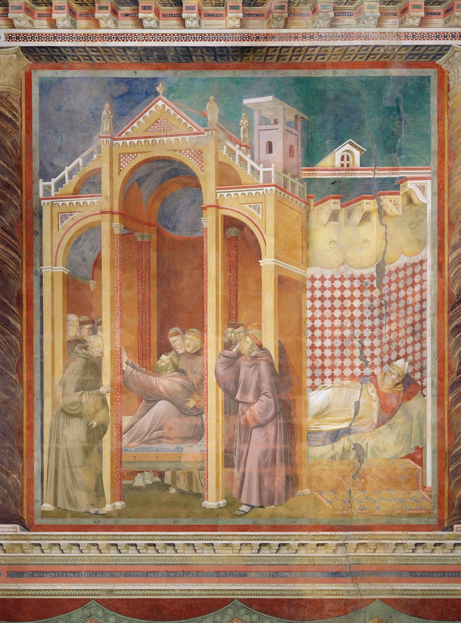 Die Vision von Bruder Agostino und dem Bischof von Assisi von Giotto di Bondone