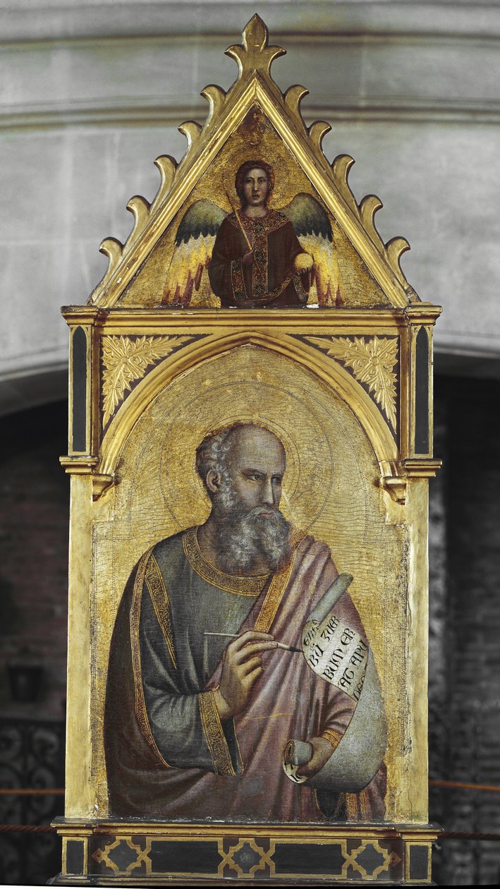 Heiliger Johannes der Evangelist - Öl auf Holz von Giotto (c.1266 1337)