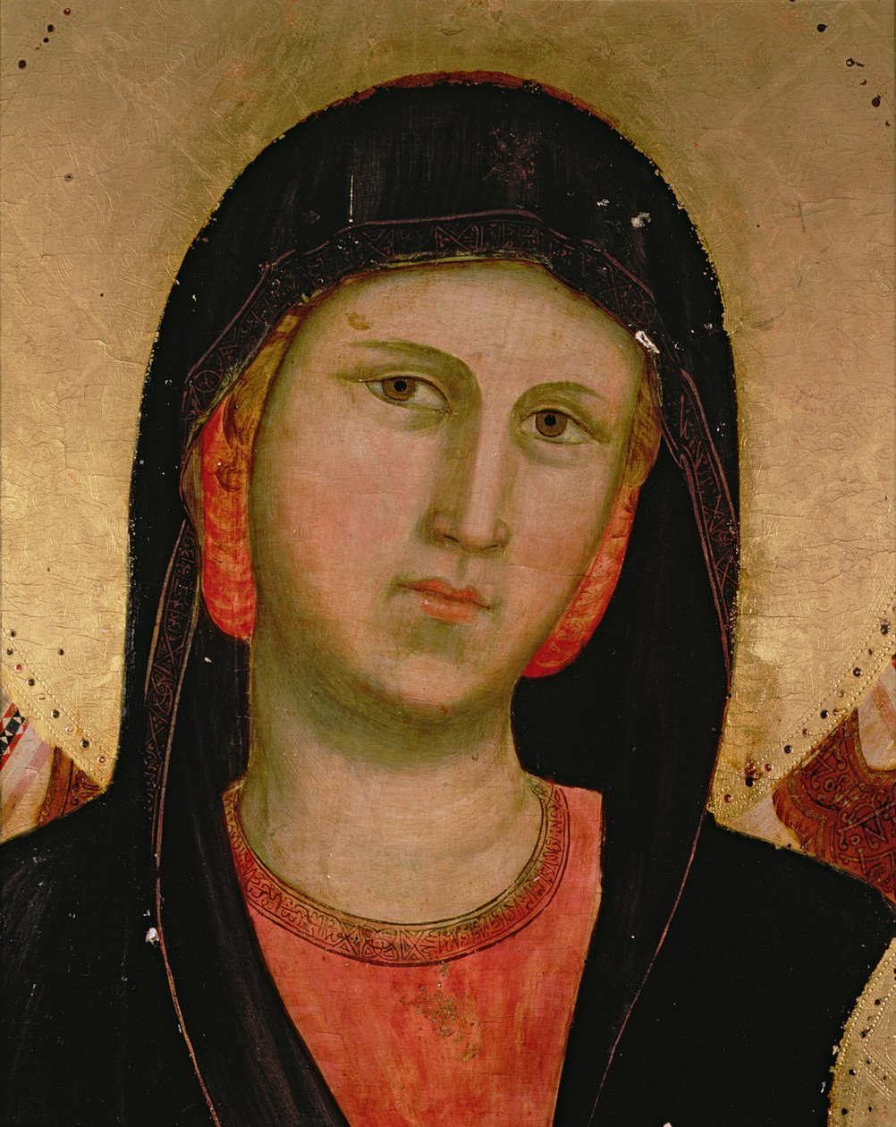 Madonna, aus Madonna und Kind auf dem Thron (Detail) von Giotto di Bondone