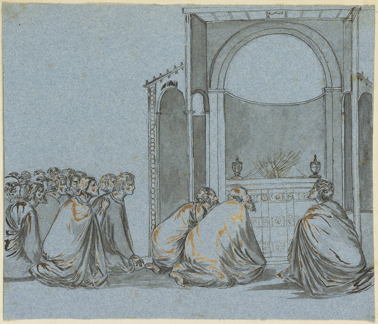 Gebet für das Blühen der Stäbe von Giotto di Bondone