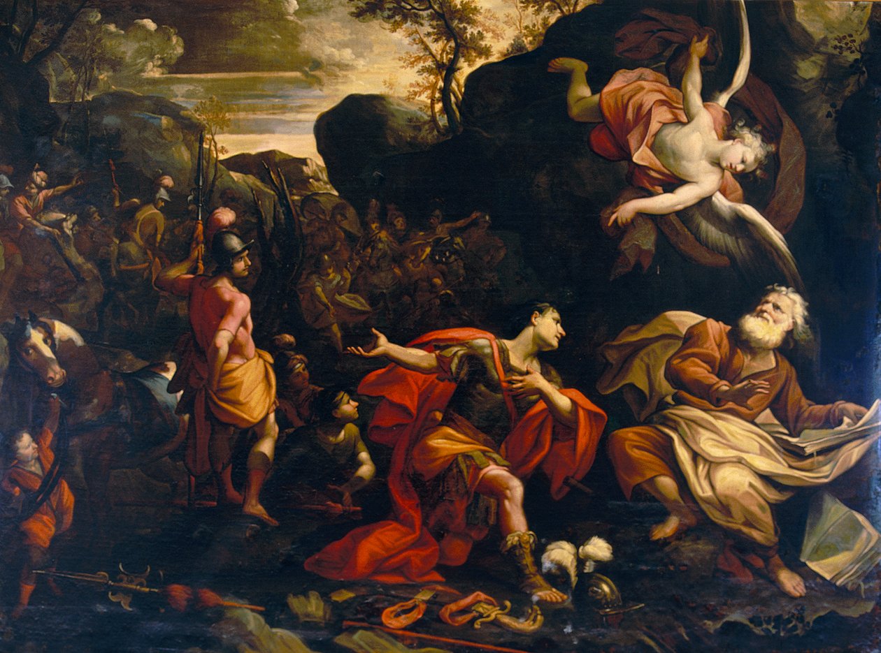 Abraham bietet Melchisedek einen Zehnten aus der Beute nach dem Sieg über die Völker des Schaveh-Tals an von Giovanni Anastasi