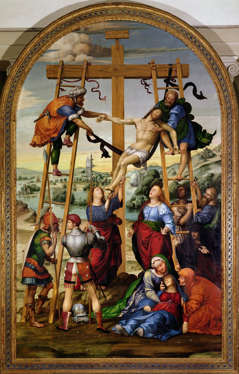 Abnahme vom Kreuz, ca. 1505-10 (Altarbild) von Giovanni Antonio Bazzi Sodoma