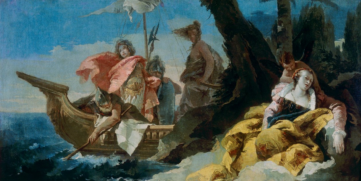 Rinaldo verlässt Armida von Giovanni Battista Tiepolo