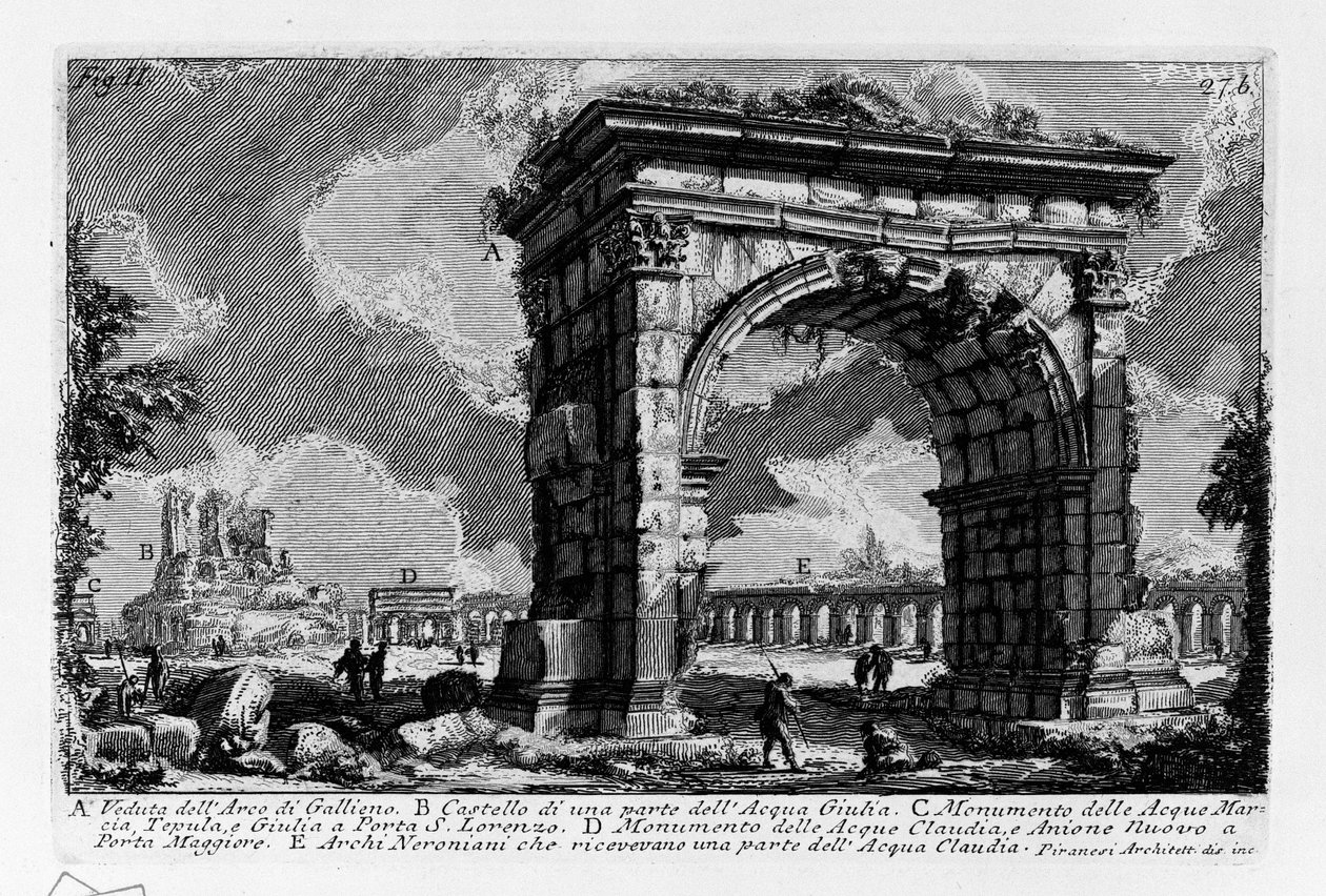 Bogen des Gallienus von Giovanni Battista Piranesi