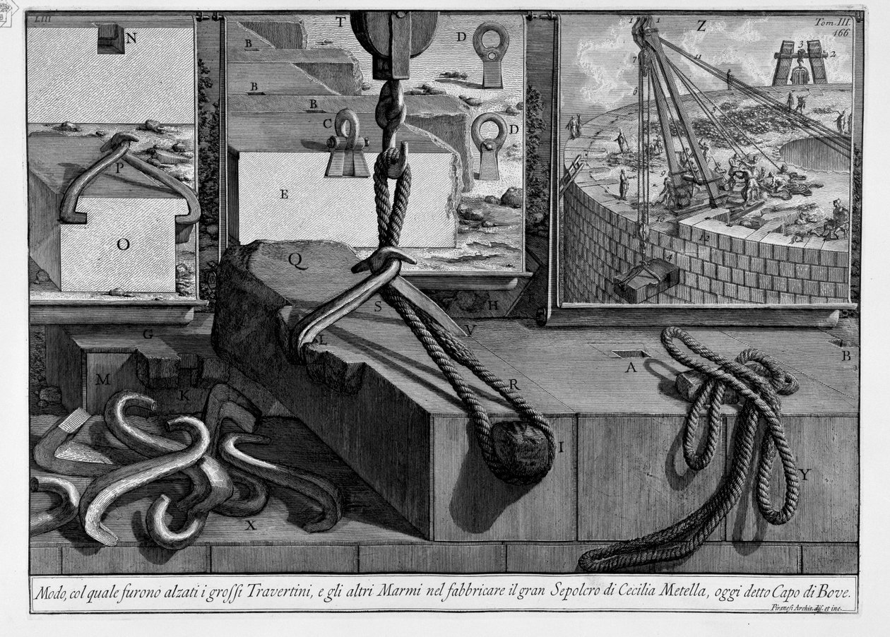 Mausoleum der Cecilia Metella von Giovanni Battista Piranesi
