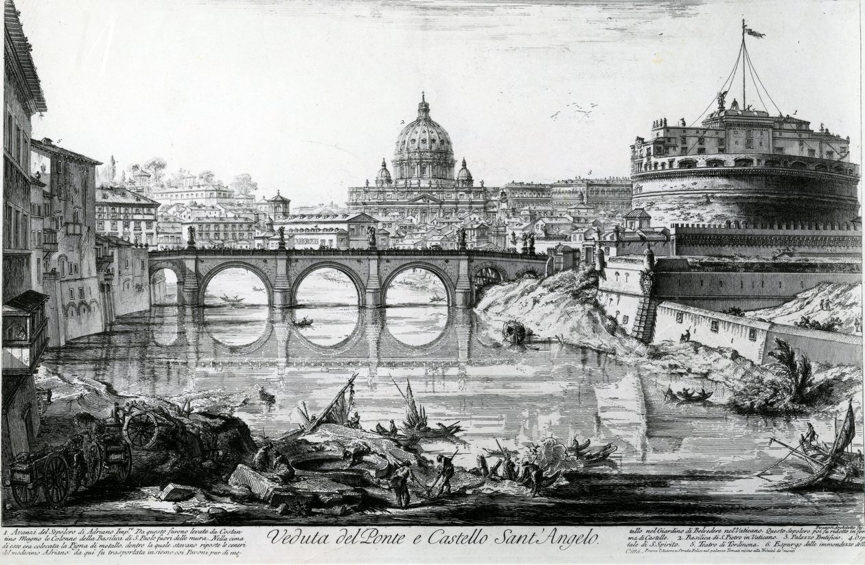 Blick auf die Brücke und Castel Sant