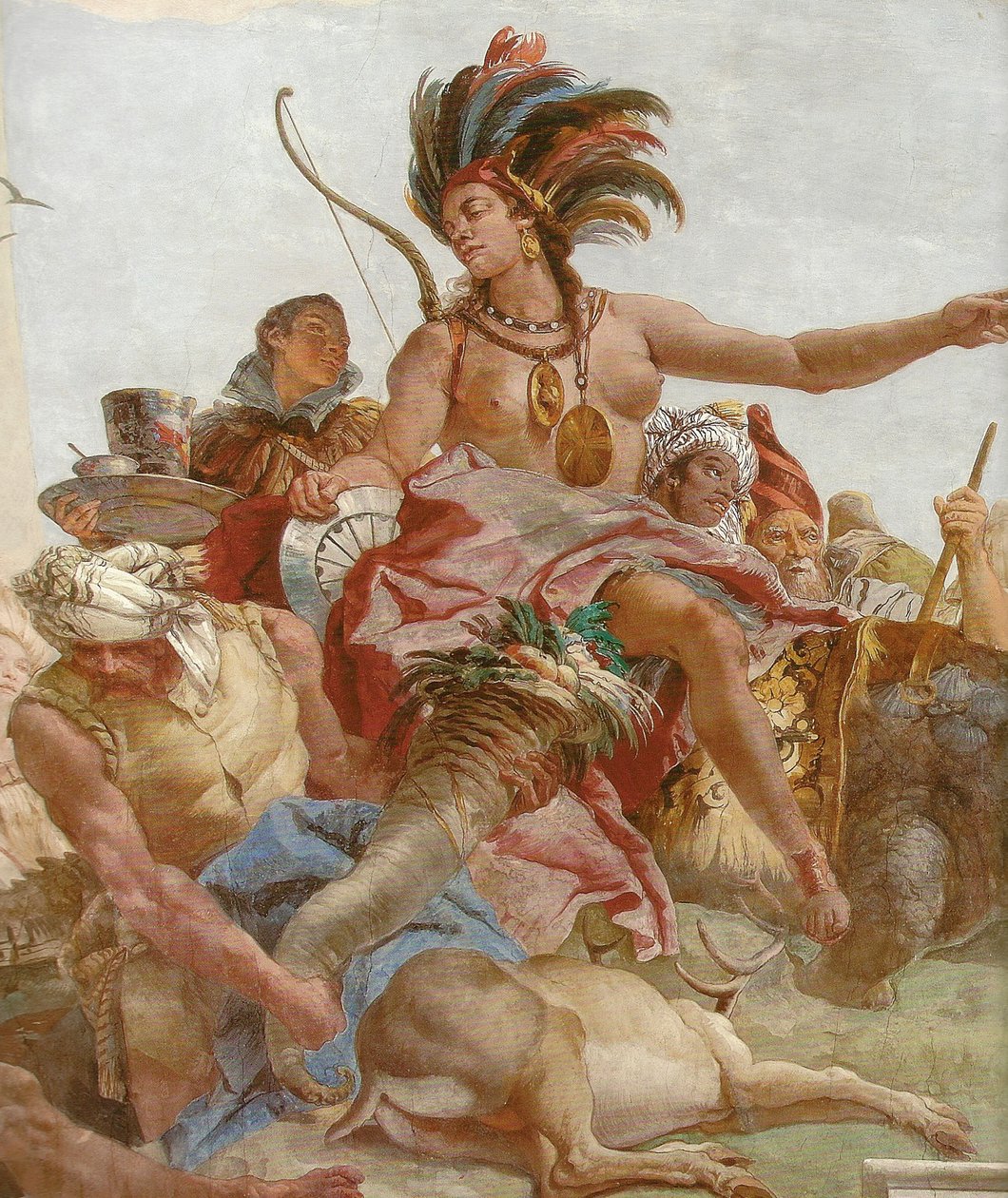 Deckenfresko im Treppenhaus der Würzburger Residenz von Giovanni Battista Tiepolo