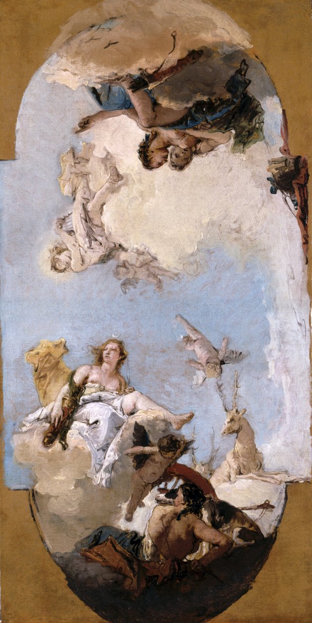 Diana, Apollo und Nymphen von Giovanni Battista Tiepolo