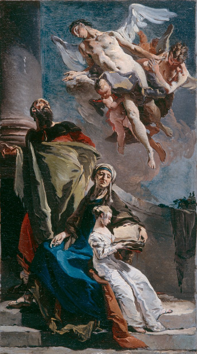 Erziehung der Jungfrau von Giovanni Battista Tiepolo