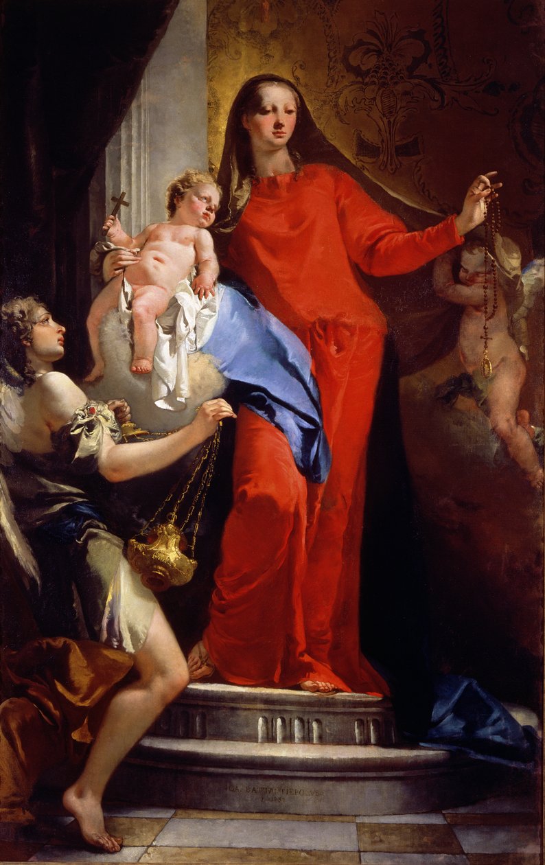 Madonna des Rosenkranzes von Giovanni-Battista Tiepolo