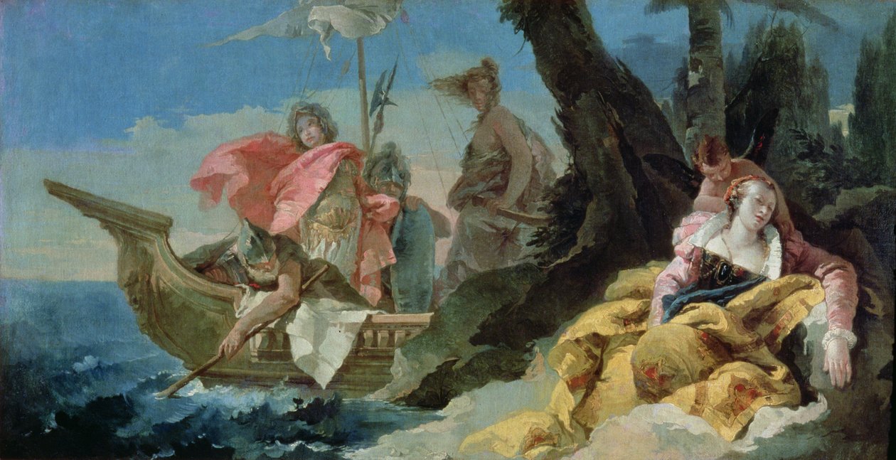 Rinaldo verlässt Armida von Giovanni Battista Tiepolo