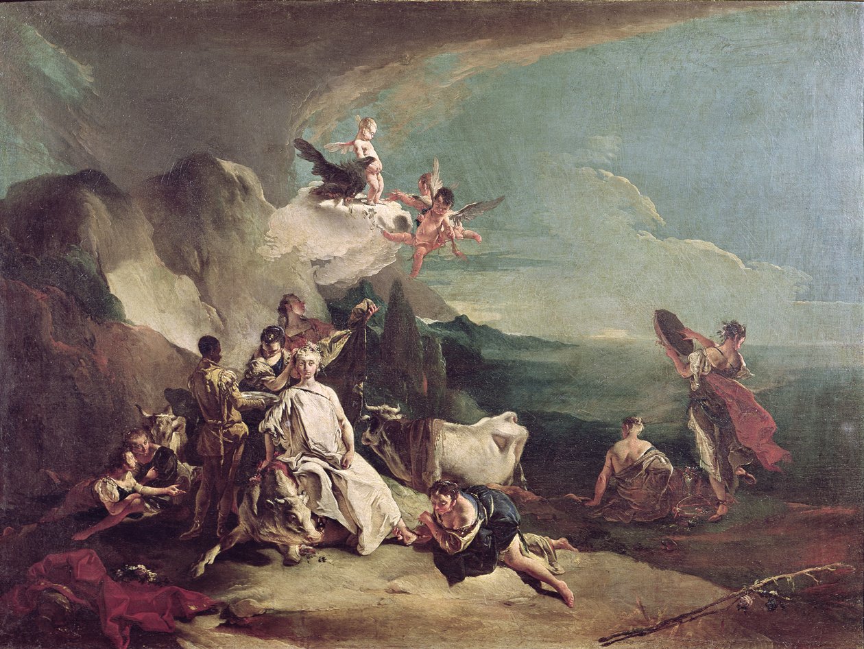 Die Entführung der Europa, 1720-21 von Giovanni Battista Tiepolo