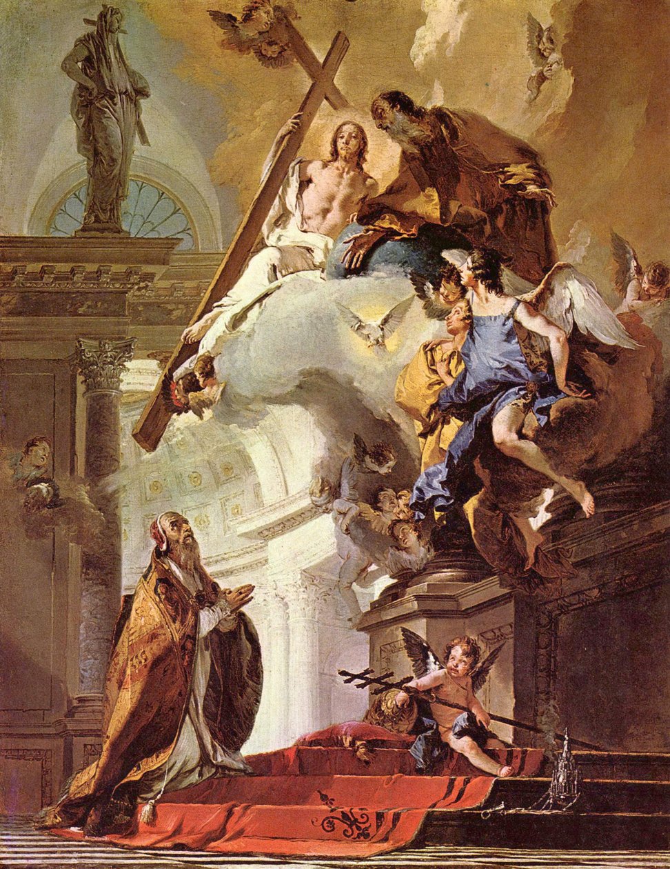 Vision von Papst Clemens von Giovanni-Battista Tiepolo