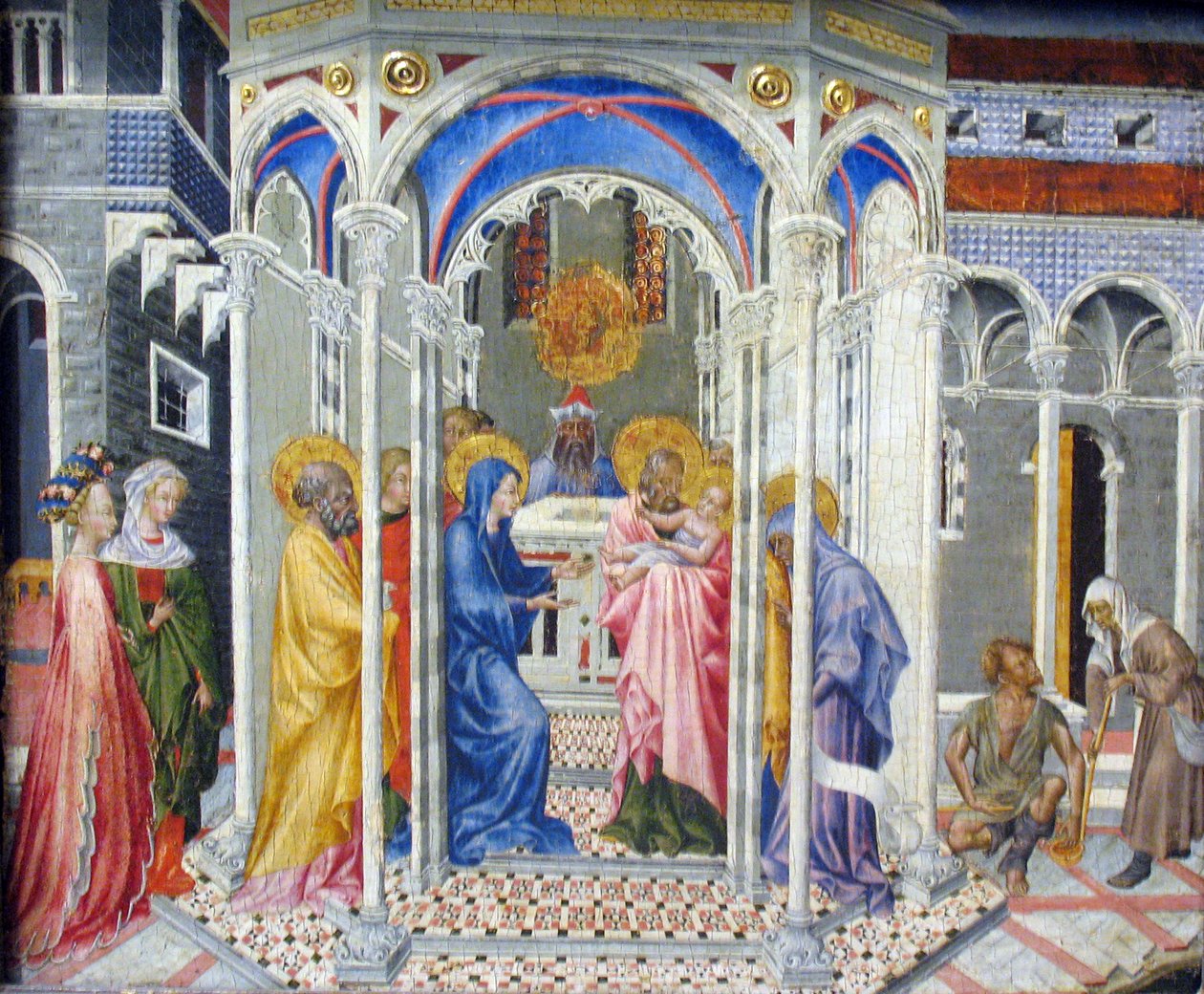 Die Darstellung Christi im Tempel von Giovanni di Paolo