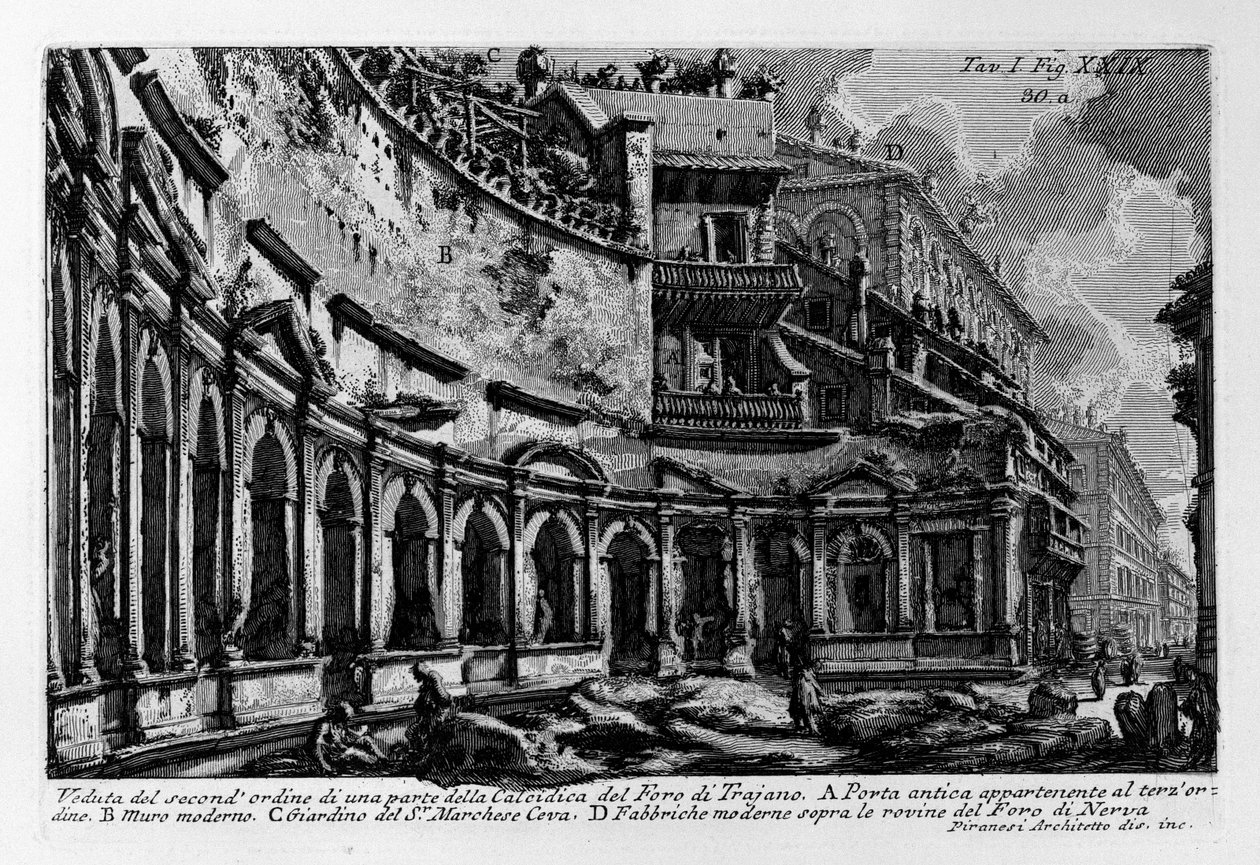 Trajansmarkt von Giovanni Battista Piranesi