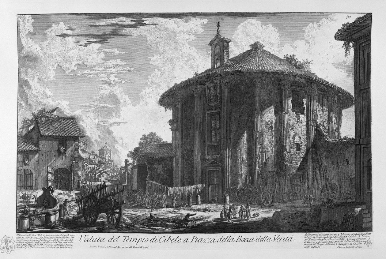 Veduta del Tempio di Cibele von Giovanni Battista Piranesi