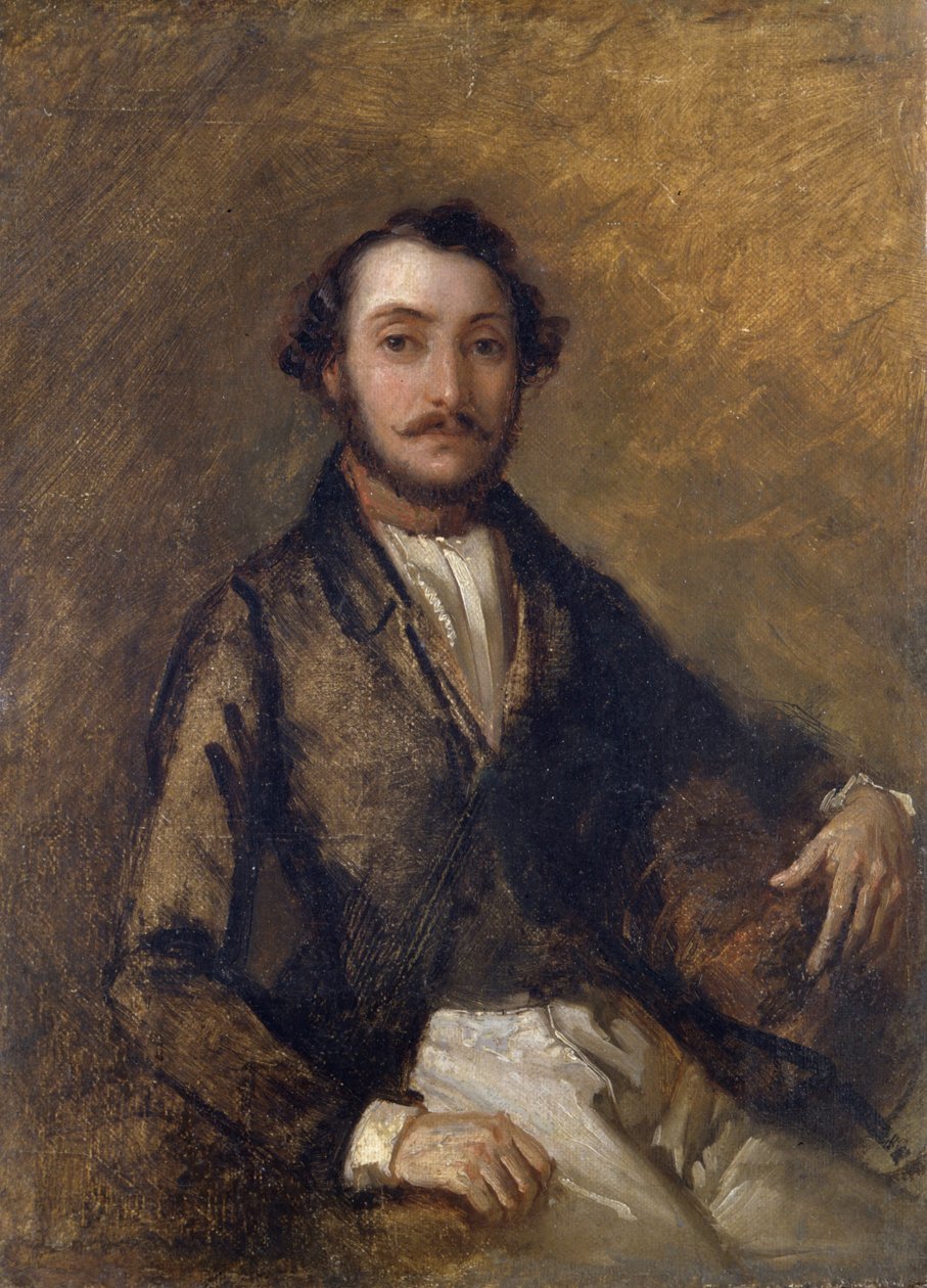 Porträt von Gaetano Donizetti (1797-1848), italienischer Komponist. Gemälde von Giovanni Carnovali genannt il Piccio (1804-1873) von Giovanni Carnovali