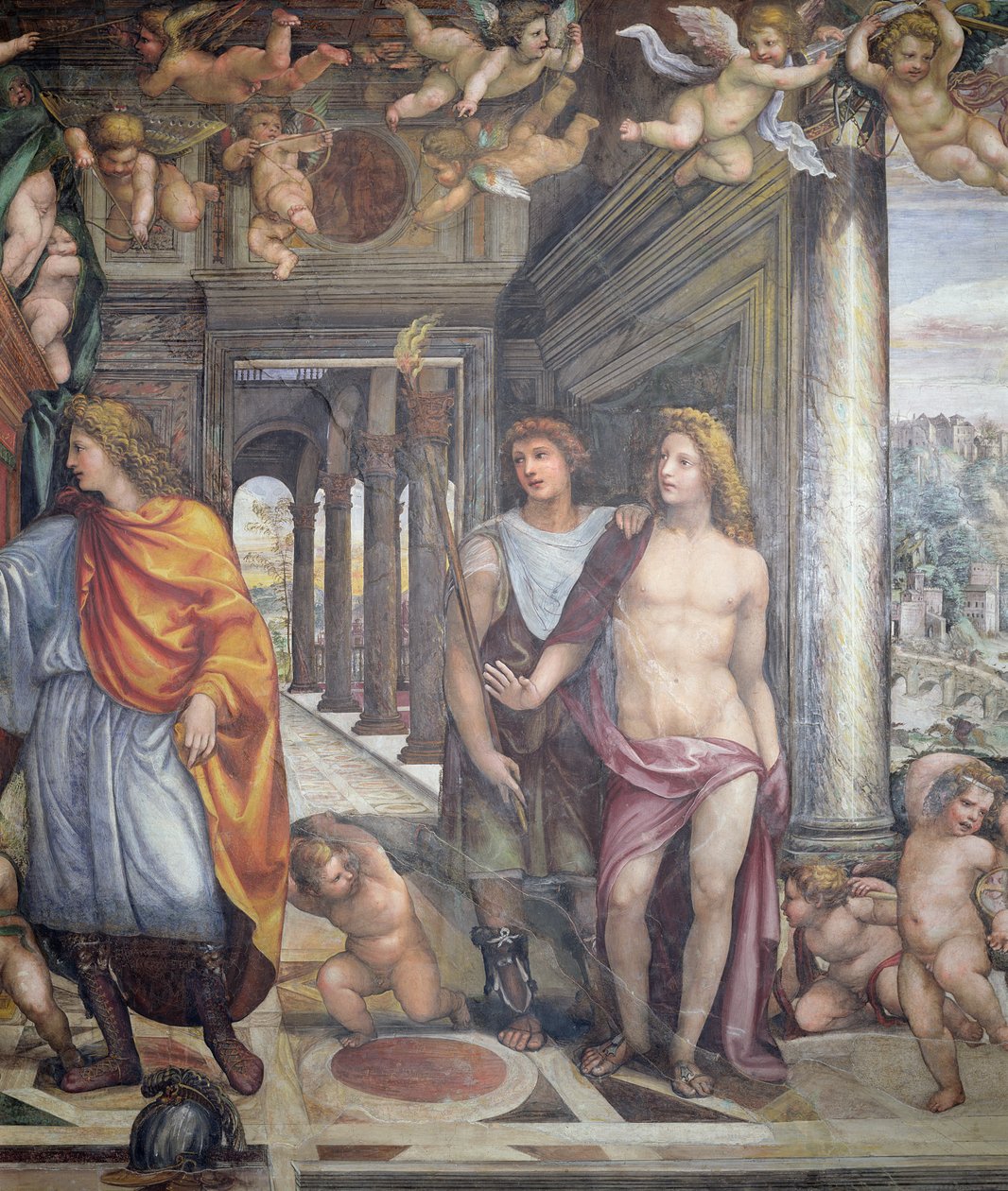 Die Hochzeit von Alexander dem Großen und Roxanne (Detail) von Giovanni Antonio Bazzi Sodoma