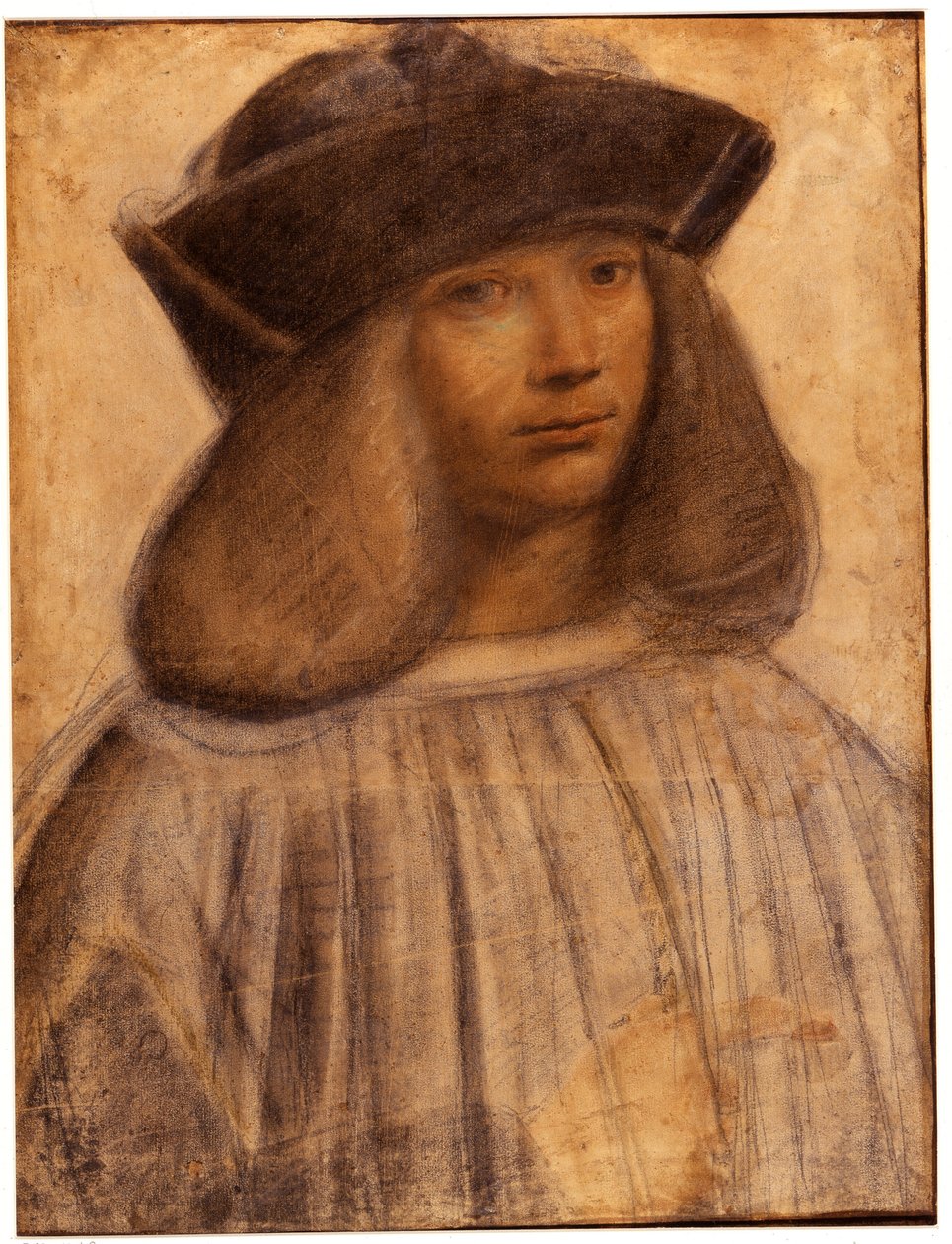 Porträt von Francesco Melzi (ca. 1491-1570), italienischer Maler, Schüler und Begleiter (Liebhaber) von Leonardo da Vinci von Giovanni Antonio Boltraffio
