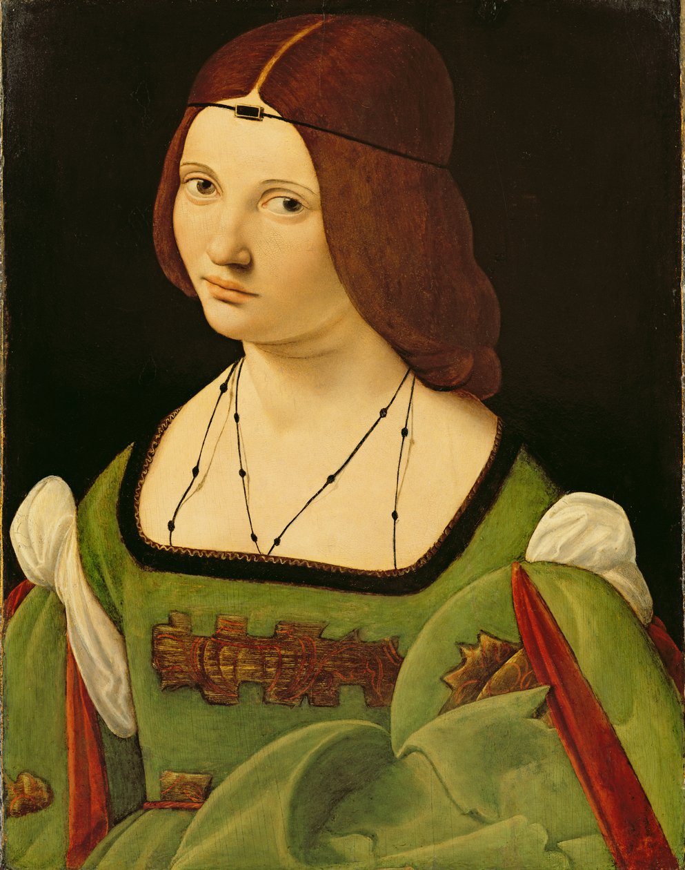Porträt einer Dame (vor der Reinigung) von Giovanni Antonio Boltraffio