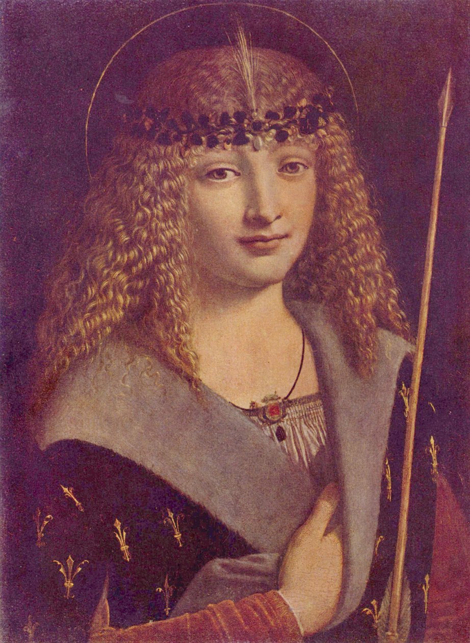 Porträt eines Jungen als Heiliger Sebastian von Giovanni Antonio Boltraffio