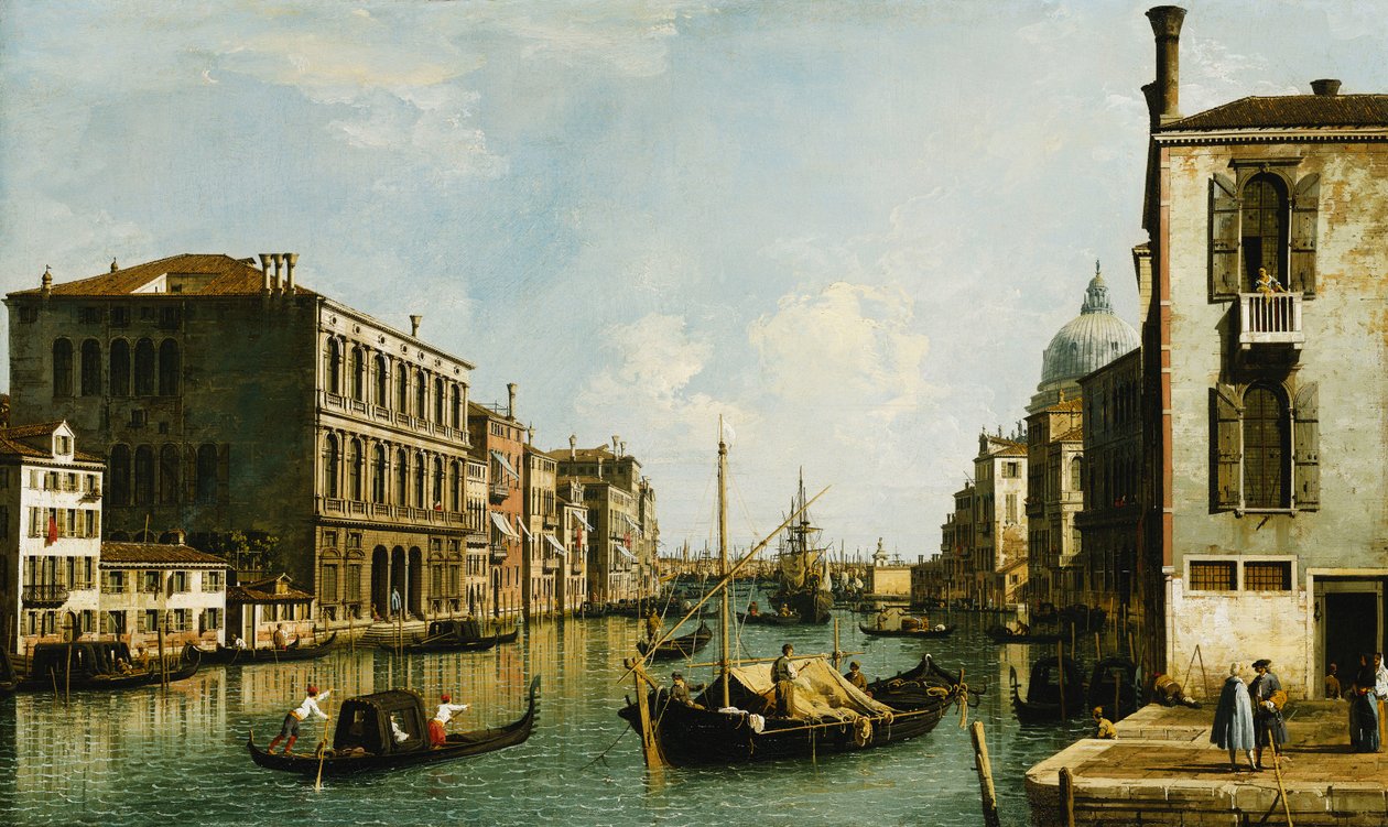 Der Große Kanal, Venedig, Blick nach Osten vom Campo S. Vio von Giovanni Antonio Canal