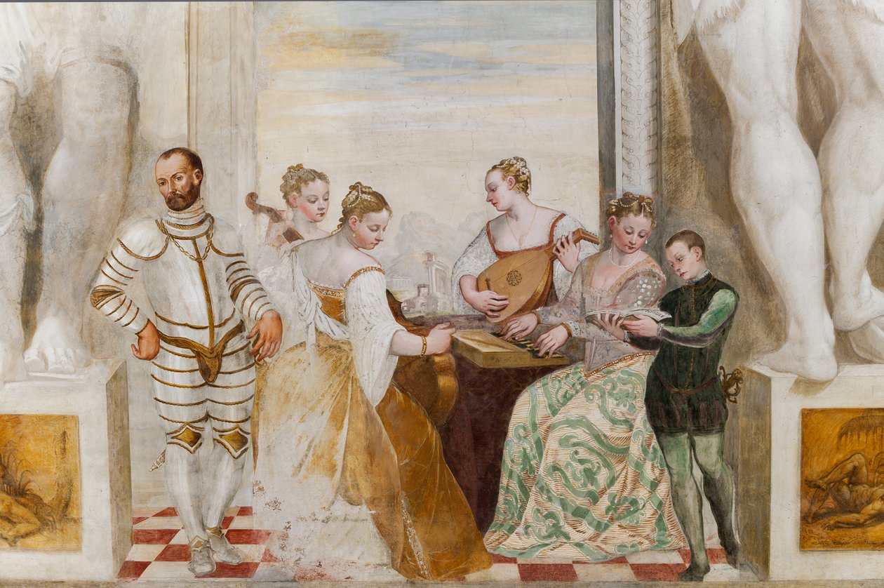 Das Konzert, Haupthalle, ca. 1570 von Giovanni Antonio Fasolo