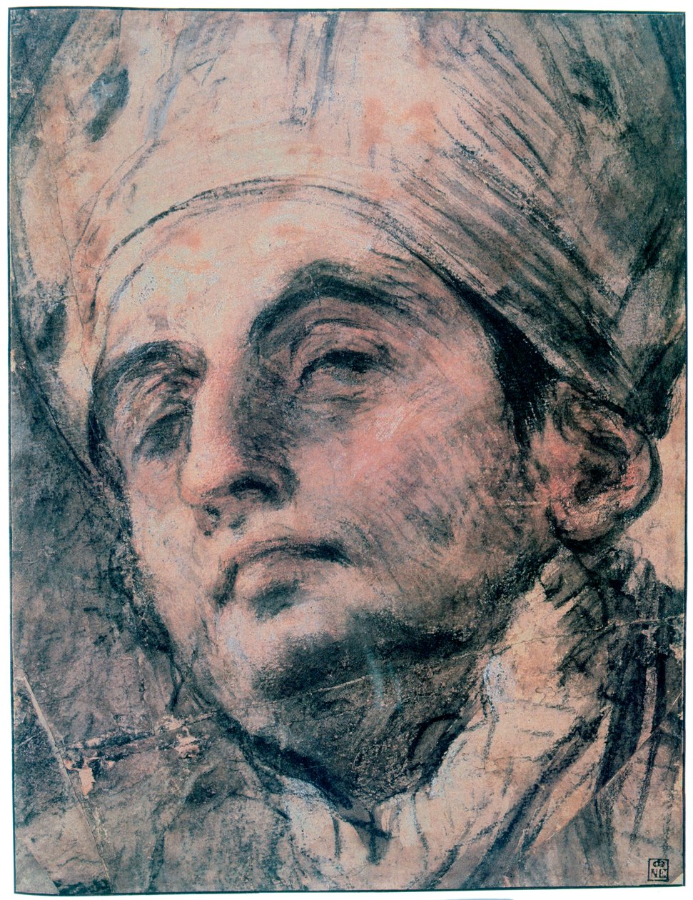 Porträtstudie, um 1676-1727 von Giovanni Antonio Pellegrini