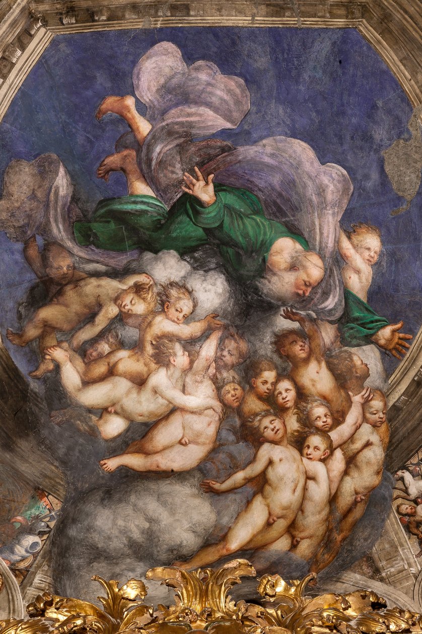 Gott als Schöpfer unter Engeln, ca. 1529 von Giovanni Antonio Pordenone