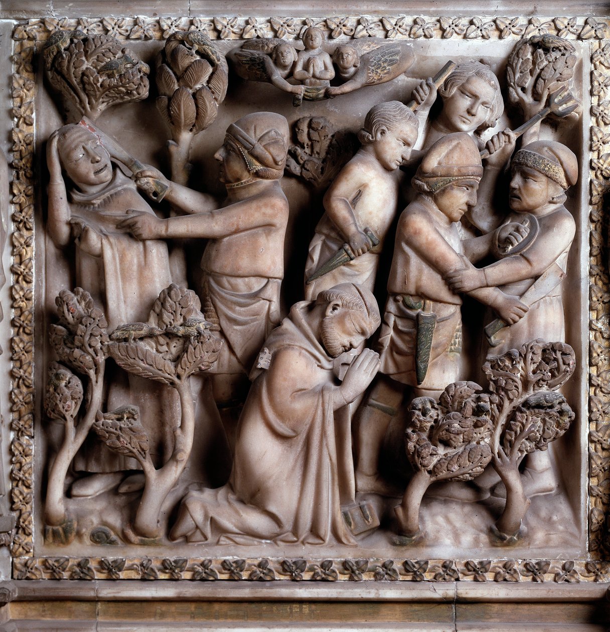 Darstellung des Martyriums von Peter von Verona von Giovanni Balduccio