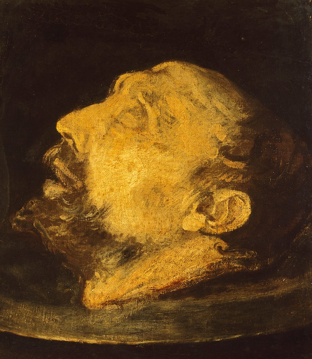 Der Kopf von Johannes dem Täufer auf einem Plateau von Giovanni Battista (1567 1633) Crespi