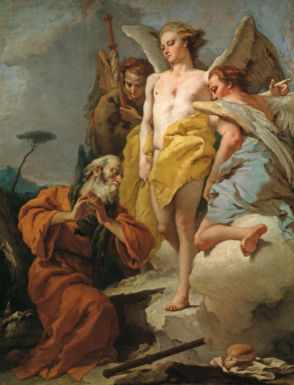 Abraham und die drei Engel von Giovanni-Battista Tiepolo