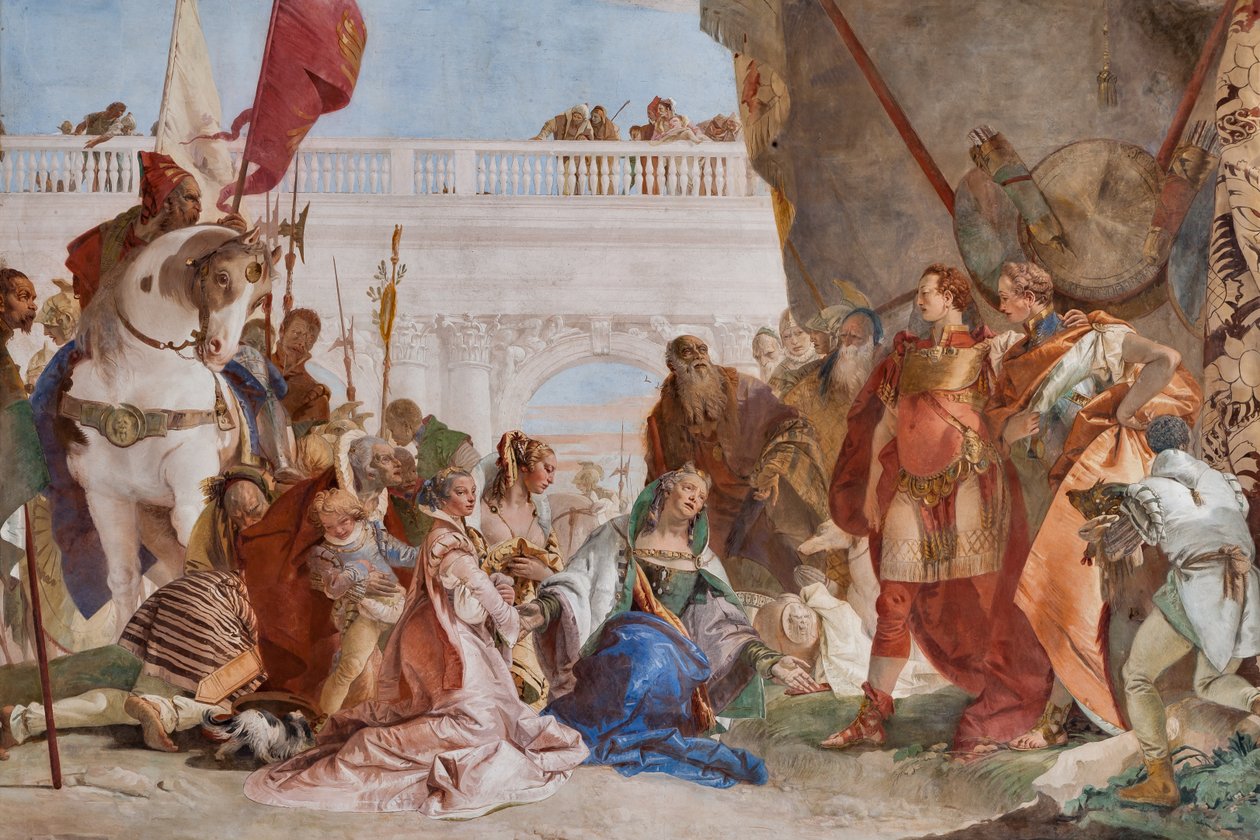 Mäßigung Alexanders des Großen (Detail) von Giovanni Battista Tiepolo