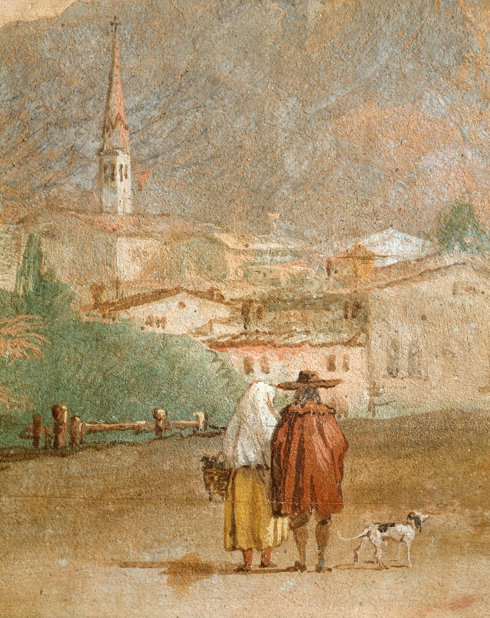 Landschaft mit Amor von Giovanni Battista Tiepolo