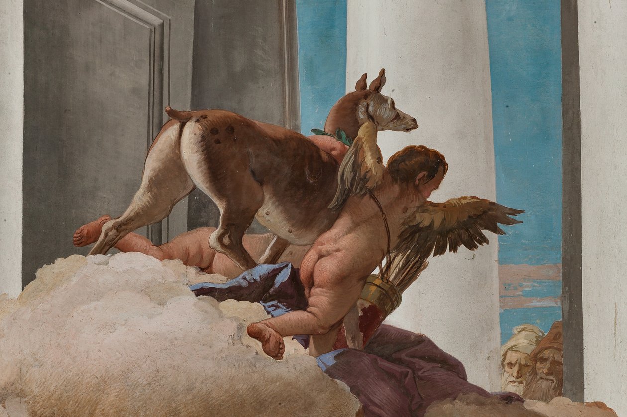 Palazzina, Eingangshalle: "Das Opfer der Iphigenie" (Detail) von Giovanni Battista Tiepolo
