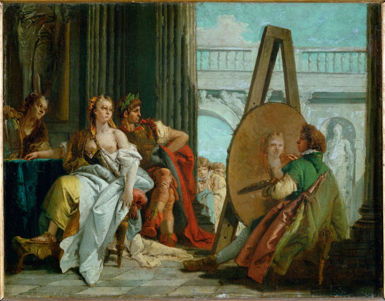 Der Maler Apelles, Alexander der Große und Campaspe von Giovanni Battista (1696 1770) Tiepolo