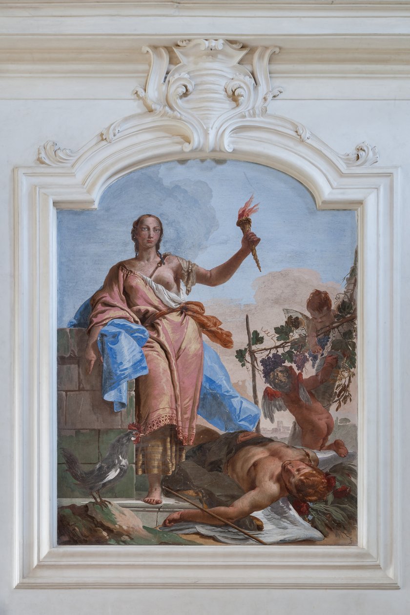 Wachsamkeit triumphiert über den Schlummer von Giovanni-Battista Tiepolo