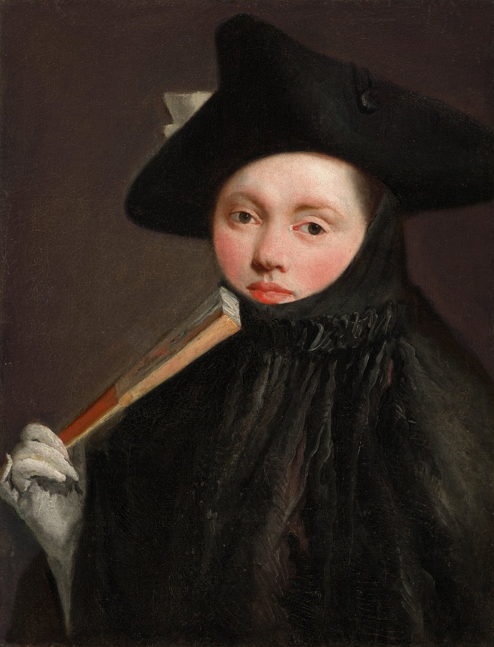 Junge Dame mit Dreispitz, ca. 1755-60 von Giovanni Battista (1696 1770) Tiepolo