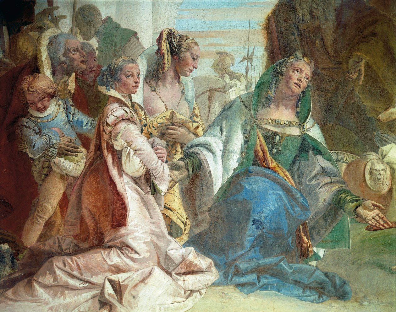 Die Familie von Darius III. Codomanus (Detail) von Giovanni Battista Tiepolo