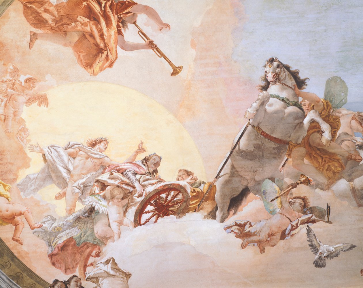 Hochzeitsallegorie, Detail von Giovanni Battista Tiepolo