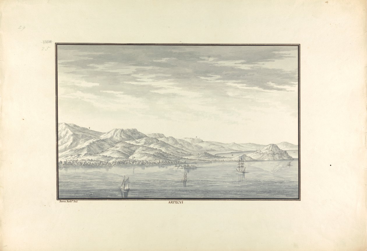 Ansicht von Artaki (heute Erduk) von Giovanni Battista Borra