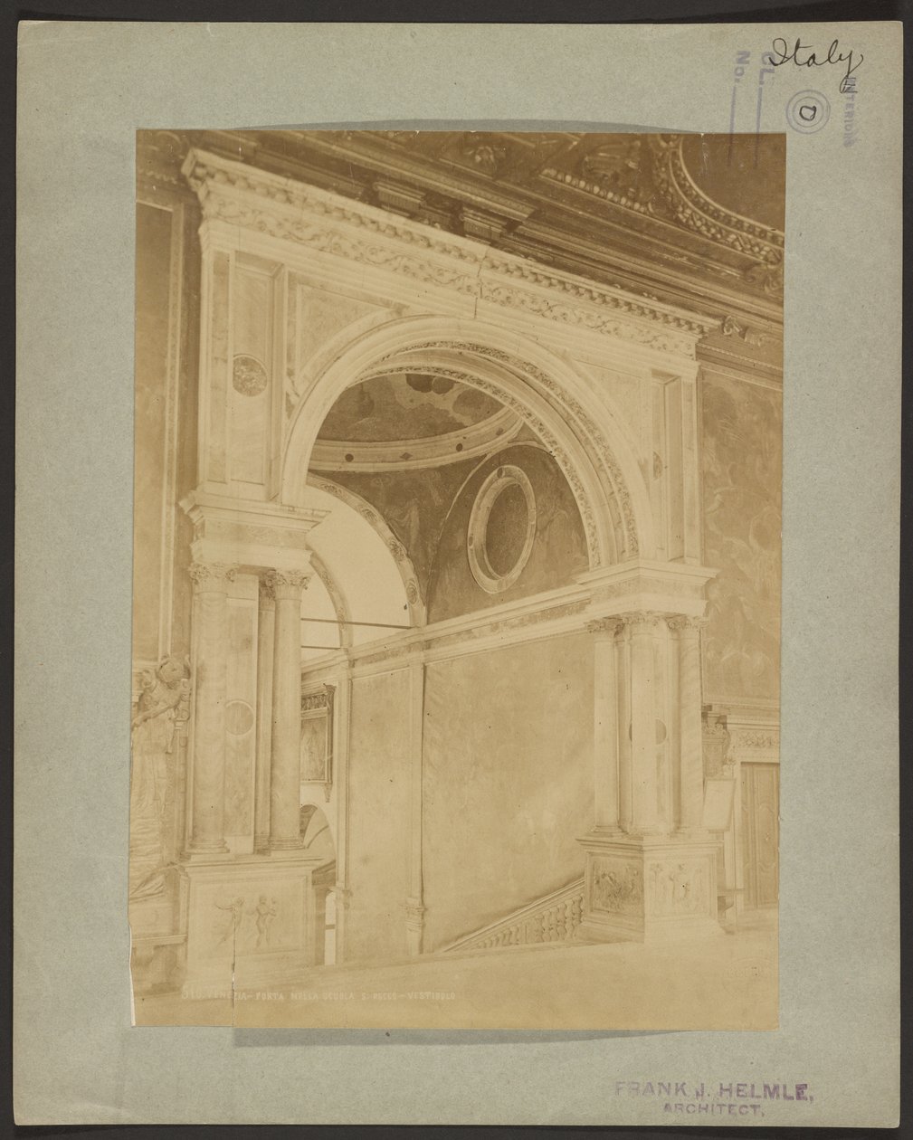 Venedig - Tor in der Scuola S. Rocco - Vorhalle von Giovanni Battista Brusa