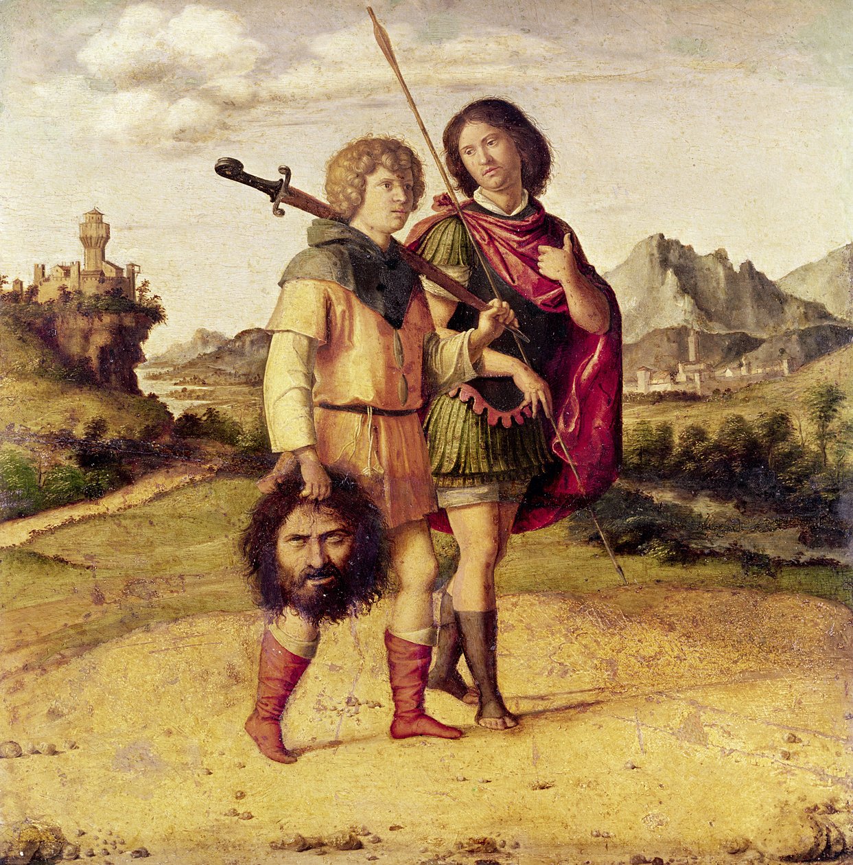 David und Jonathan, ca. 1505-10 von Giovanni Battista Cima da Conegliano