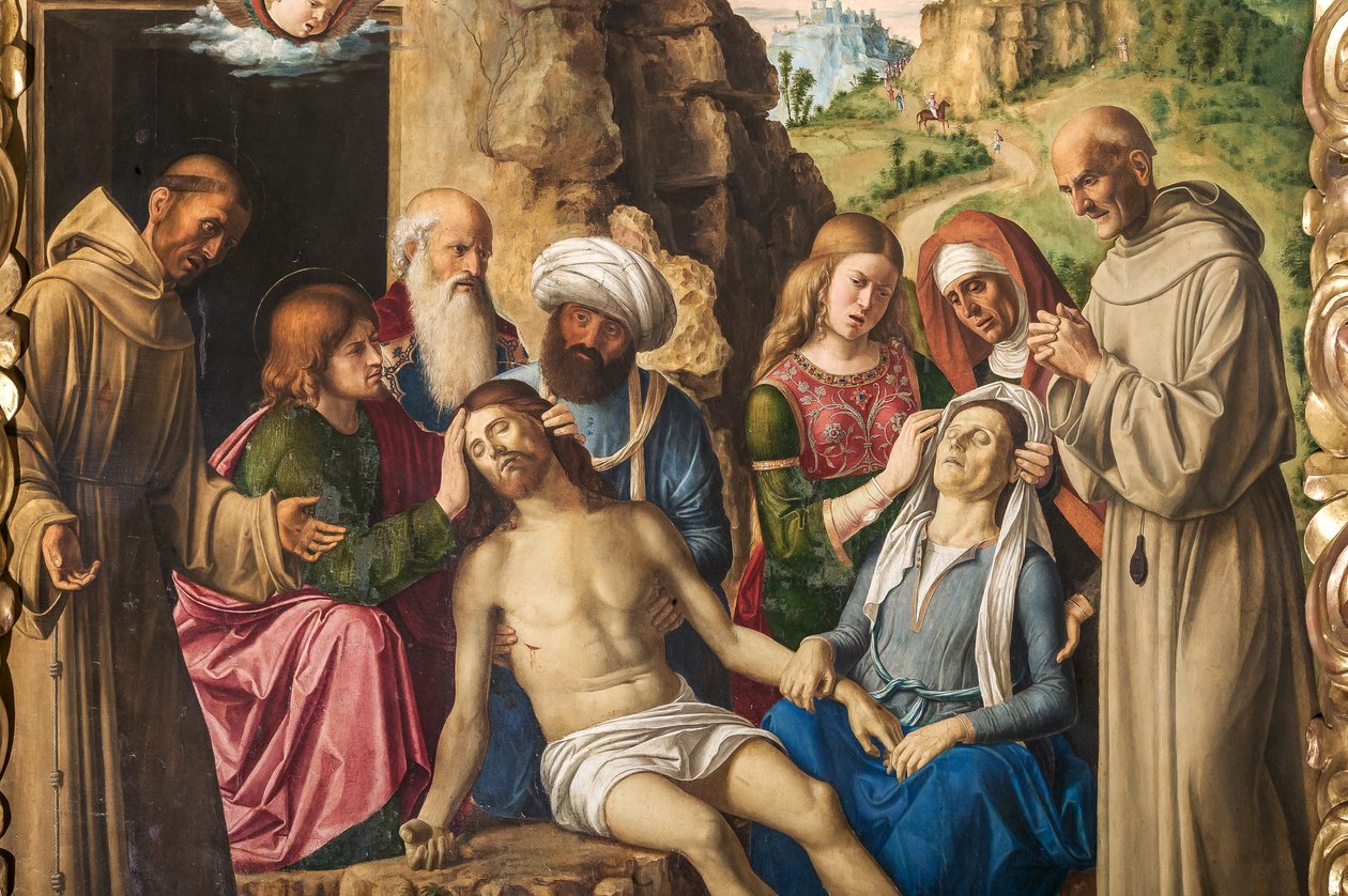 Beweinung Christi (Detail) von Giovanni Battista Cima da Conegliano