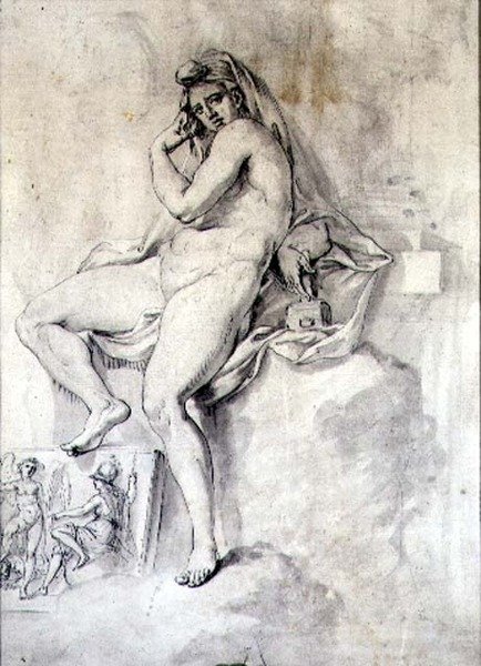 Weibliche Personifikation der Skulptur, ca. 1770 von Giovanni Battista Cipriani