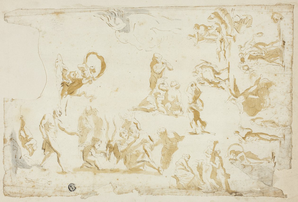 Skizzen von mythologischen Themen von Giovanni Battista Cipriani