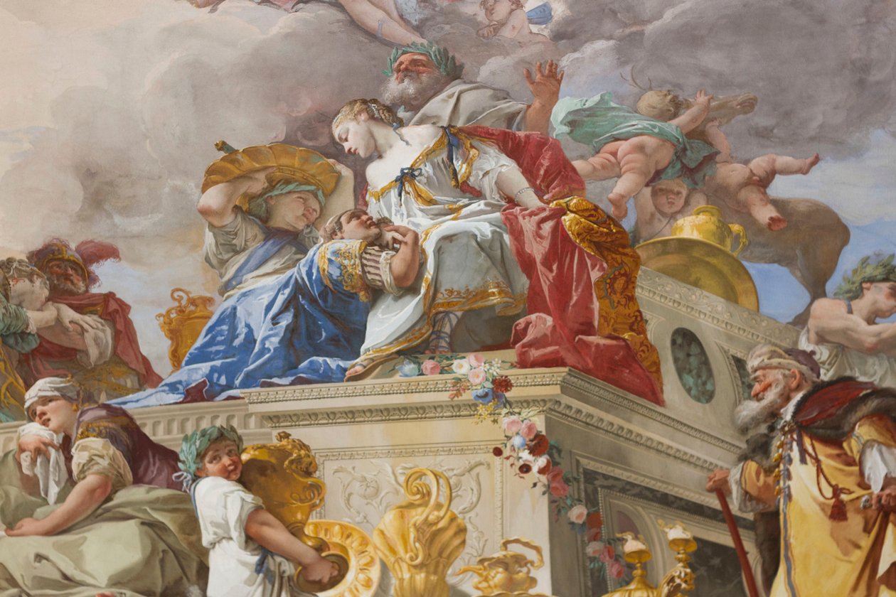 Das Opfer der Iphigenie (Sacrificio di Ifigenia) (Detail) von Giovanni Battista Crosato