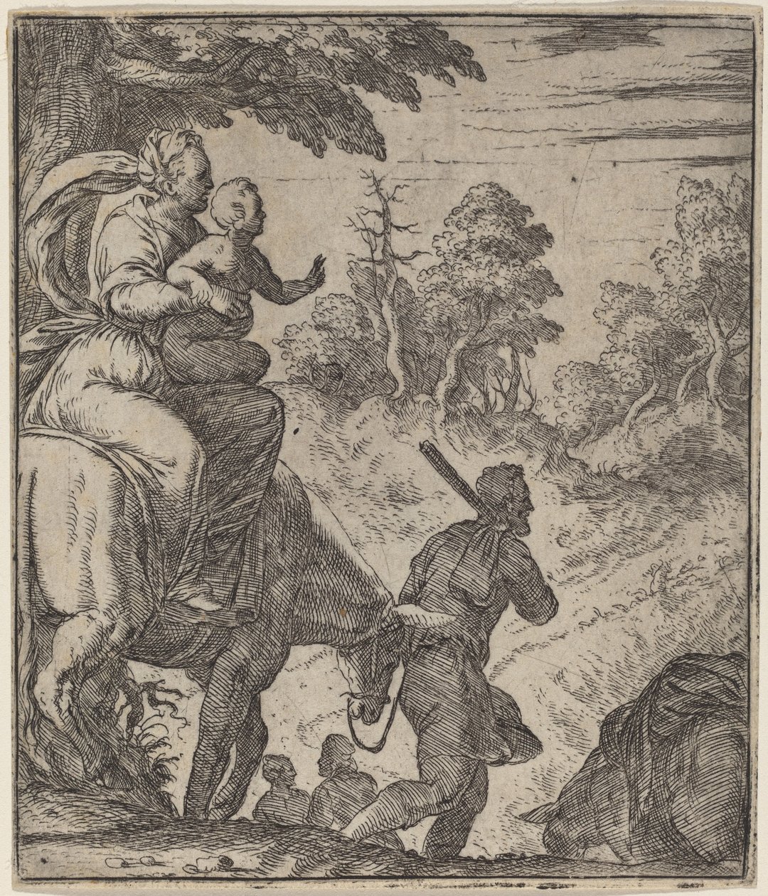 Die Flucht nach Ägypten von Giovanni Battista Fontana