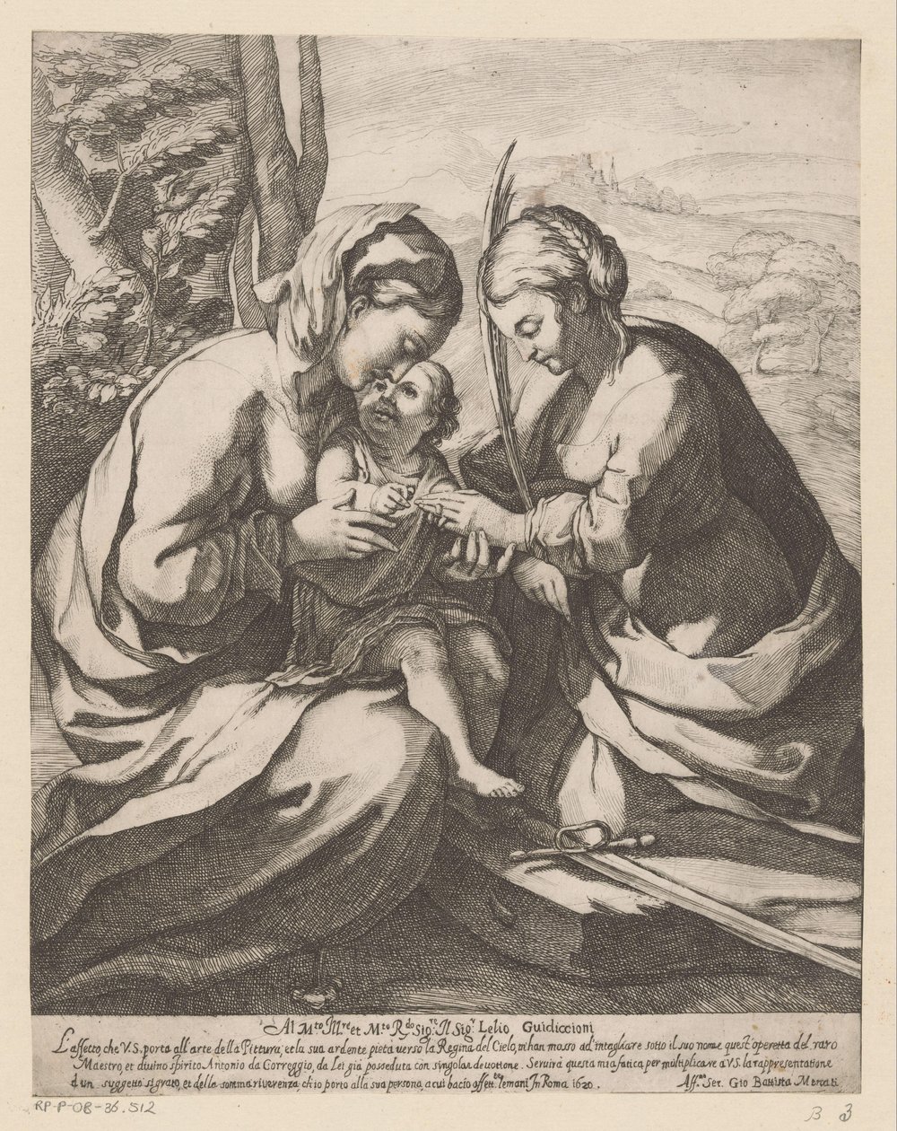 Die mystische Hochzeit der heiligen Katharina von Giovanni Battista Mercati